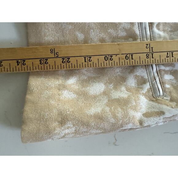 Chicos Jacket Womens Size 3 XL Animal Print Linen Moto Blazer Leopard Open Boho - Picture 6 of 8